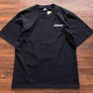 Men's Stussy Ice Cream Print Black Short Sleeves